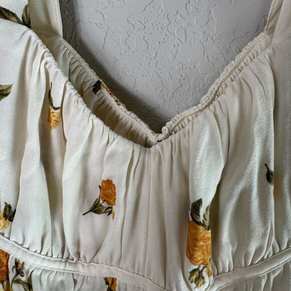 Reformation Plath in Constance Cream Floral Blouse Size S - Picture 9 of 14